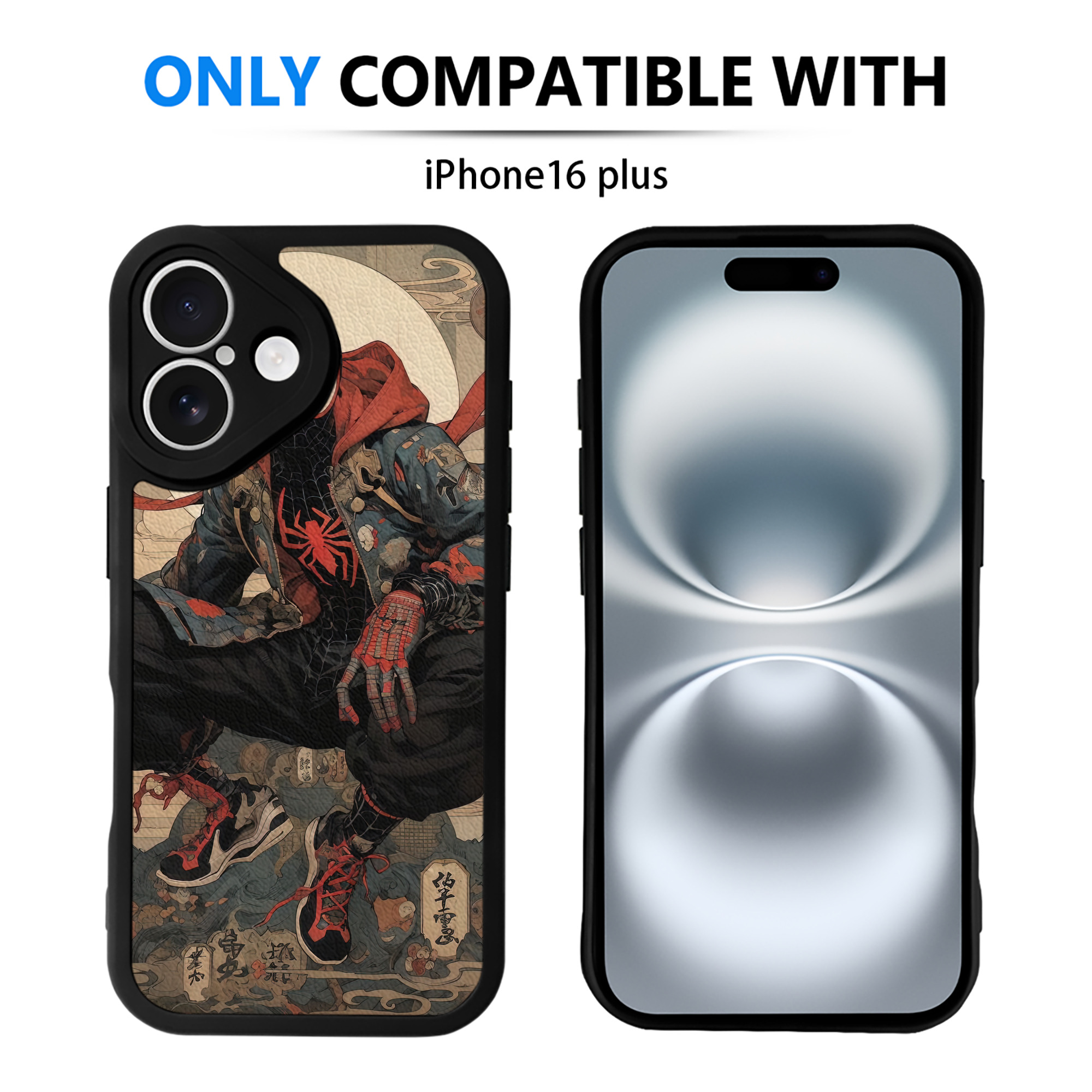 Spider Man スパイダーマン 【iPhone 16シリーズ対応】シリコンスマホケース（レザー調） 材質：シリコン